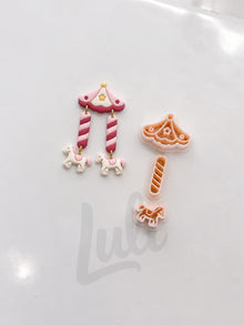 Carousel Pony Dangle Cutter: Fairground Equestrian Shape for Polymer Clay| Preppy Christmas