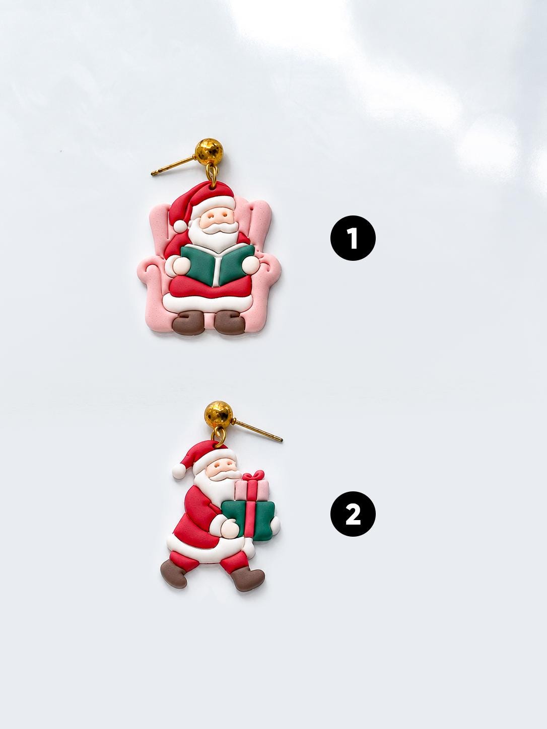 Santa Set Cutter: Gift Bearing Characters for Polymer Clay| Preppy Christmas
