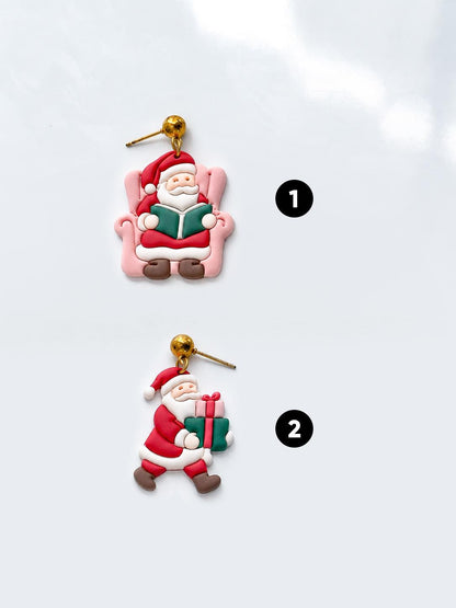 Santa Set Cutter: Gift Bearing Characters for Polymer Clay| Preppy Christmas