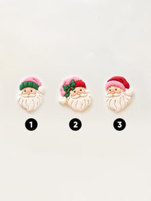 Preppy Santa Set Cutter: Festive Santa Portrait Shapes for Polymer Clay| Preppy Christmas