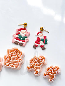 Santa Set Cutter: Gift Bearing Characters for Polymer Clay| Preppy Christmas