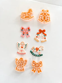 Merry Folk Cutters: Christmas Angel Bow Skates Horse for Polymer Clay| Preppy Christmas