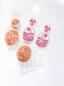 Jolly Sleigh Snowman Cutter: Winter Scene with Sledding Character for Polymer Clay| Preppy Christmas