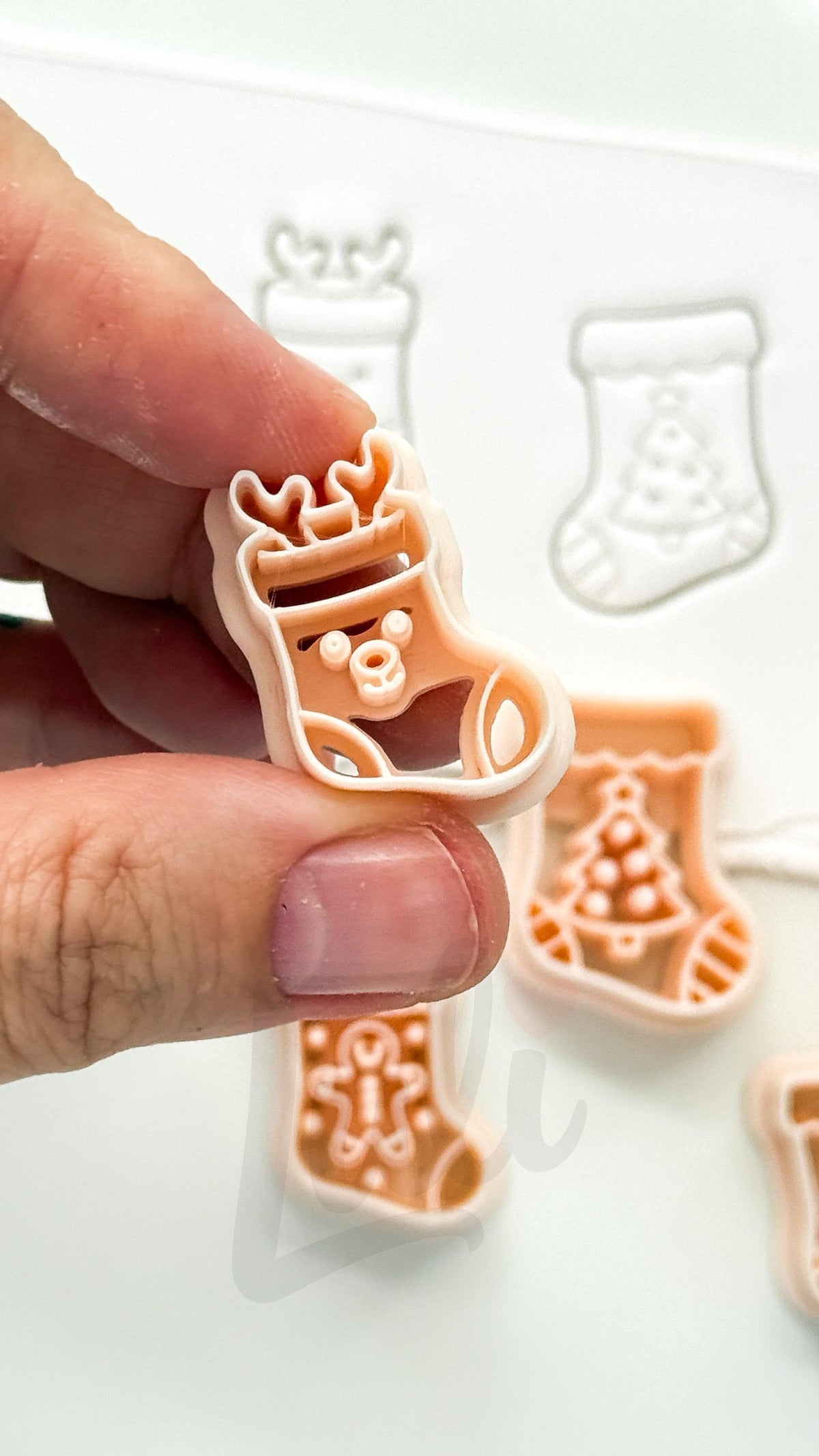Winter Stocking Set Cutter: Festive Holiday Shapes for Polymer Clay| Preppy Christmas