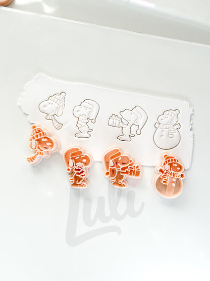 Christmas Charlie's Dog Cutter: Festive Canine Designs for Polymer Clay| Preppy Christmas