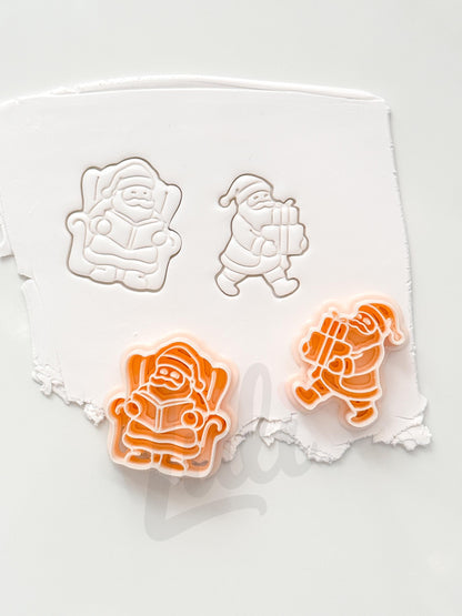 Santa Set Cutter: Gift Bearing Characters for Polymer Clay| Preppy Christmas