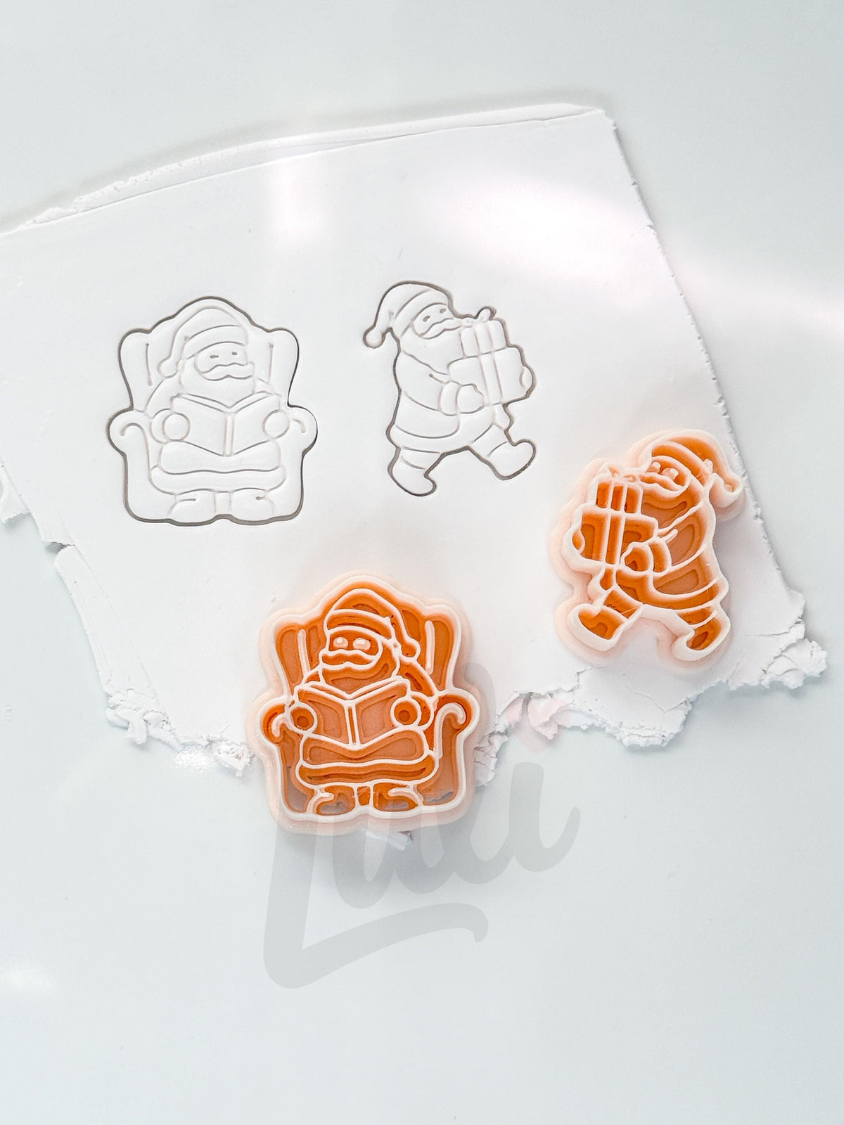 Santa Set Cutter: Gift Bearing Characters for Polymer Clay| Preppy Christmas