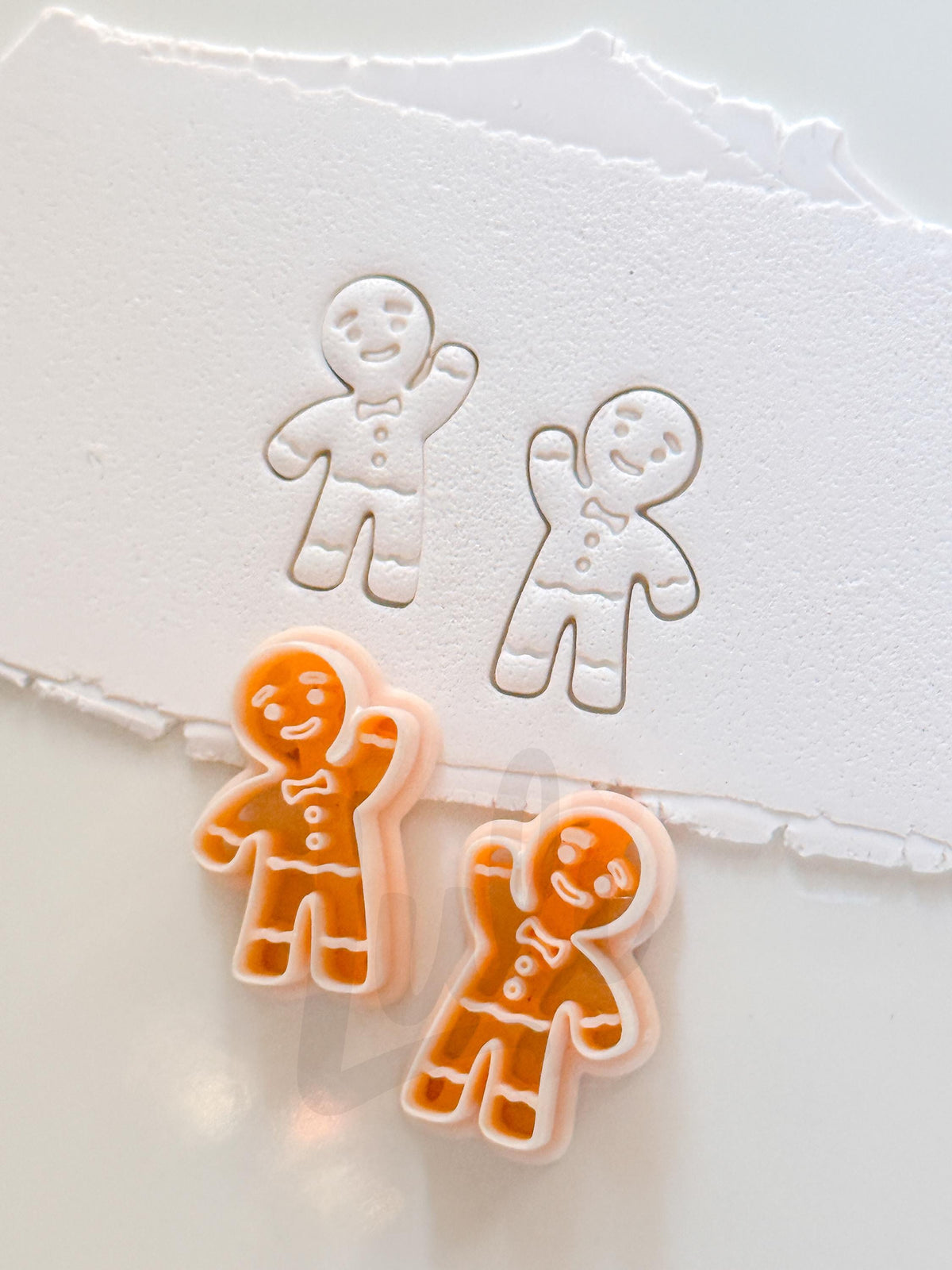 Gingerbread Boy Cutter: Holiday Cookie Character Shape for Polymer Clay| Preppy Christmas