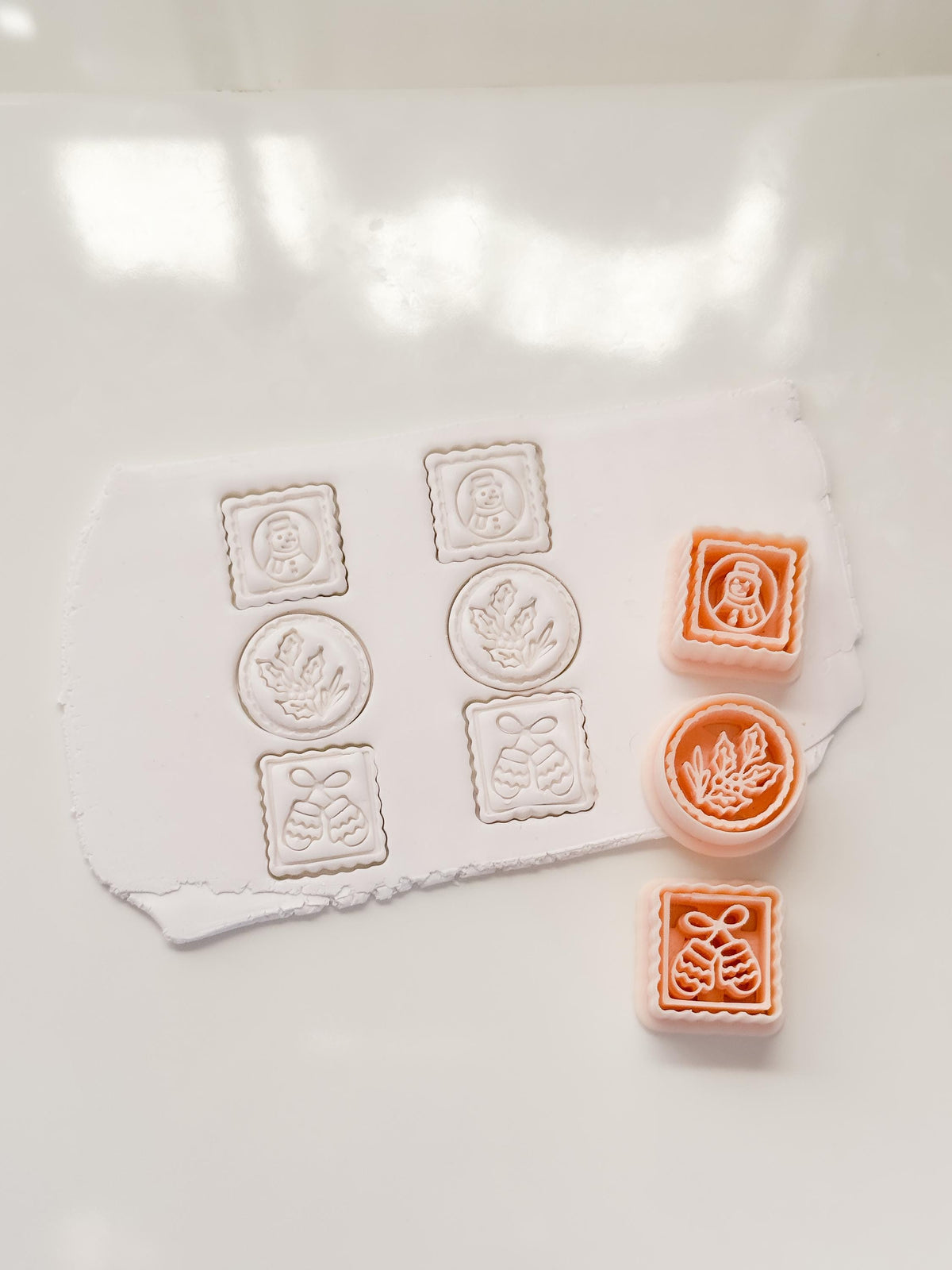 Winter Dangle Cutter: Seasonal Ornament Shapes for Polymer Clay| Preppy Christmas