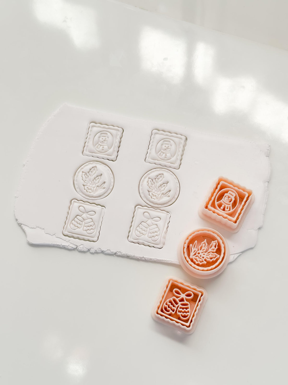 Winter Dangle Cutter: Seasonal Ornament Shapes for Polymer Clay| Preppy Christmas