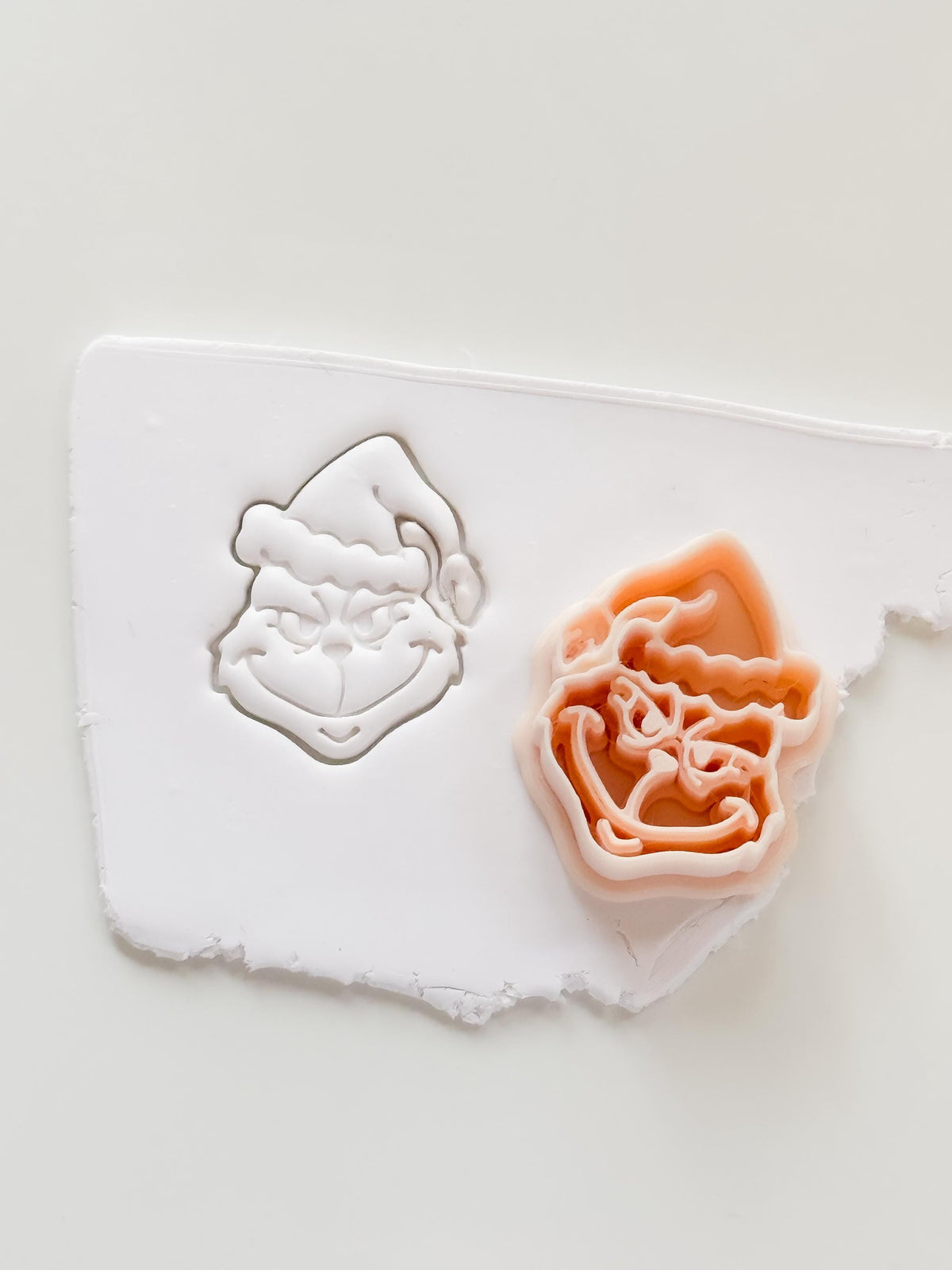 Grinch Cutter: Christmas Character Face for Polymer Clay| Preppy Christmas
