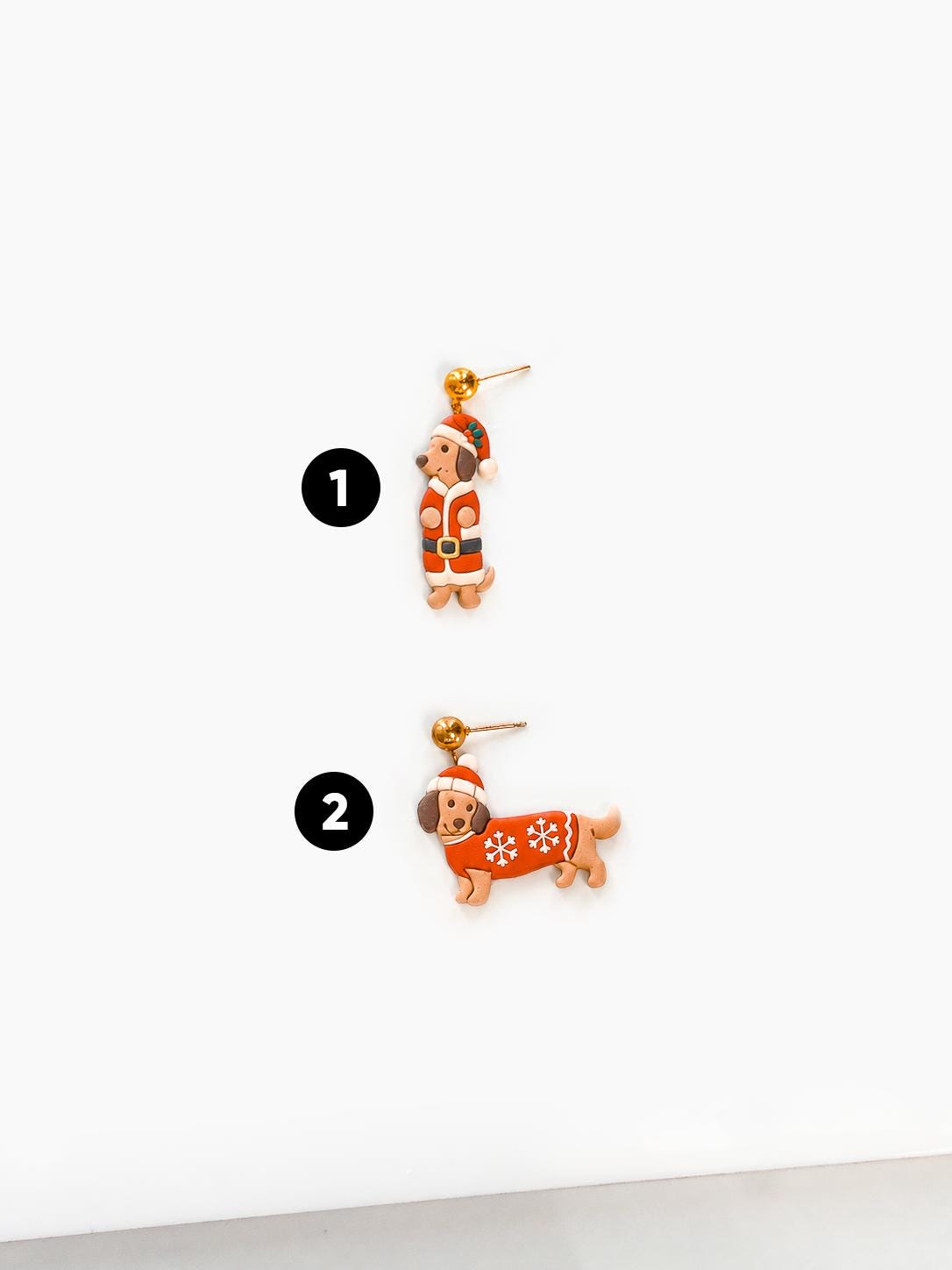 Winter Pups Cutter: Festive Dog Shapes for Polymer Clay| Preppy Christmas