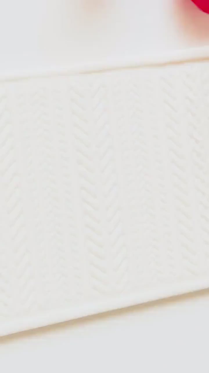 Braided Knit Embossing Roller – Herringbone Texture Roller for Polymer Clay