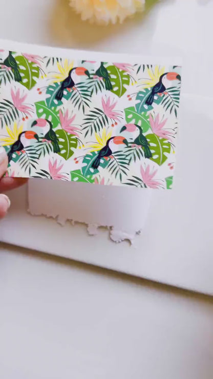 Christmas Winter Patterns Transfer Papers – Festive Polymer Clay Surface Designs