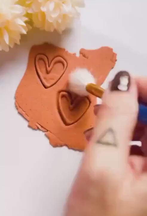 Stamped Heart Clay Cutter: Polymer Clay Jewelry Supplies